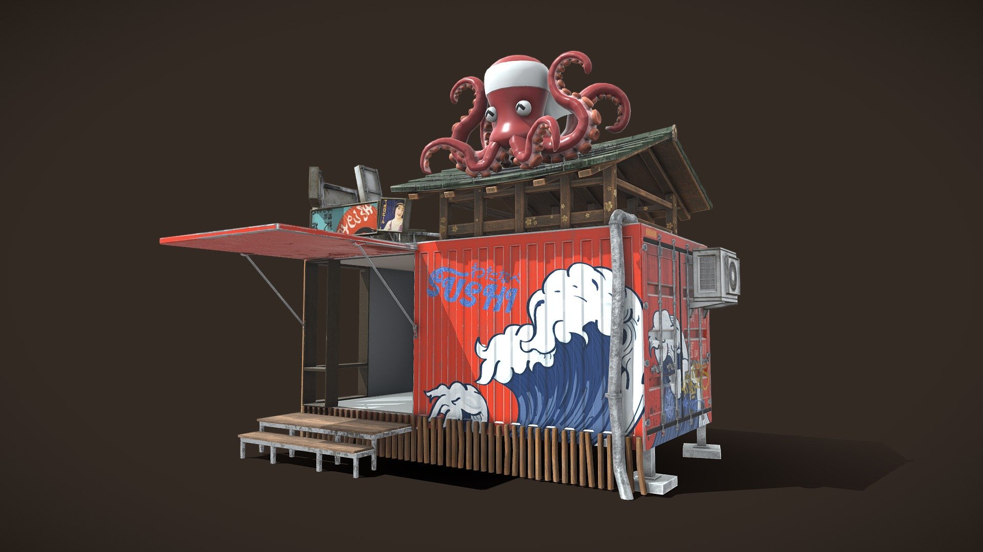 Izakaia Container 3d model