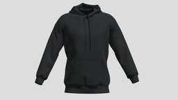 Hoodie Black PBR Realistic