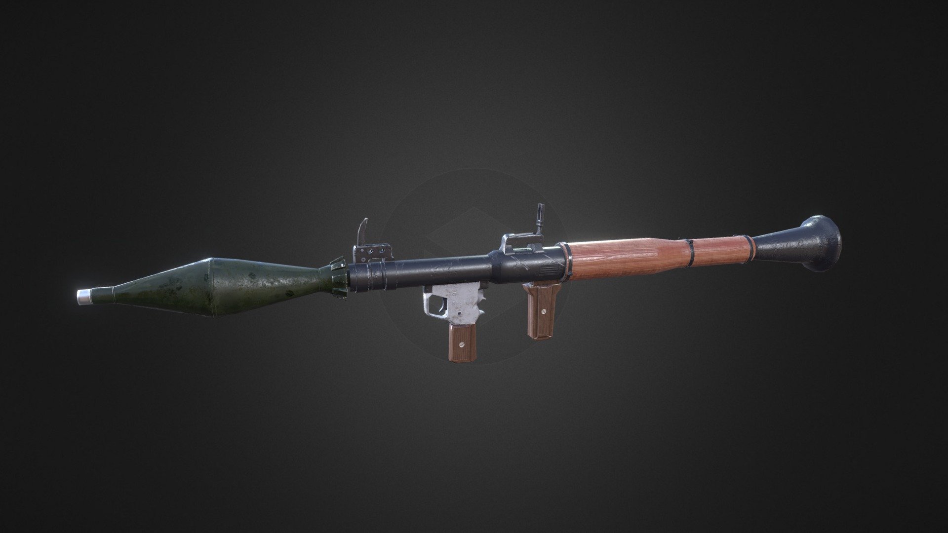 Realistic Rocket Launcher 3d model