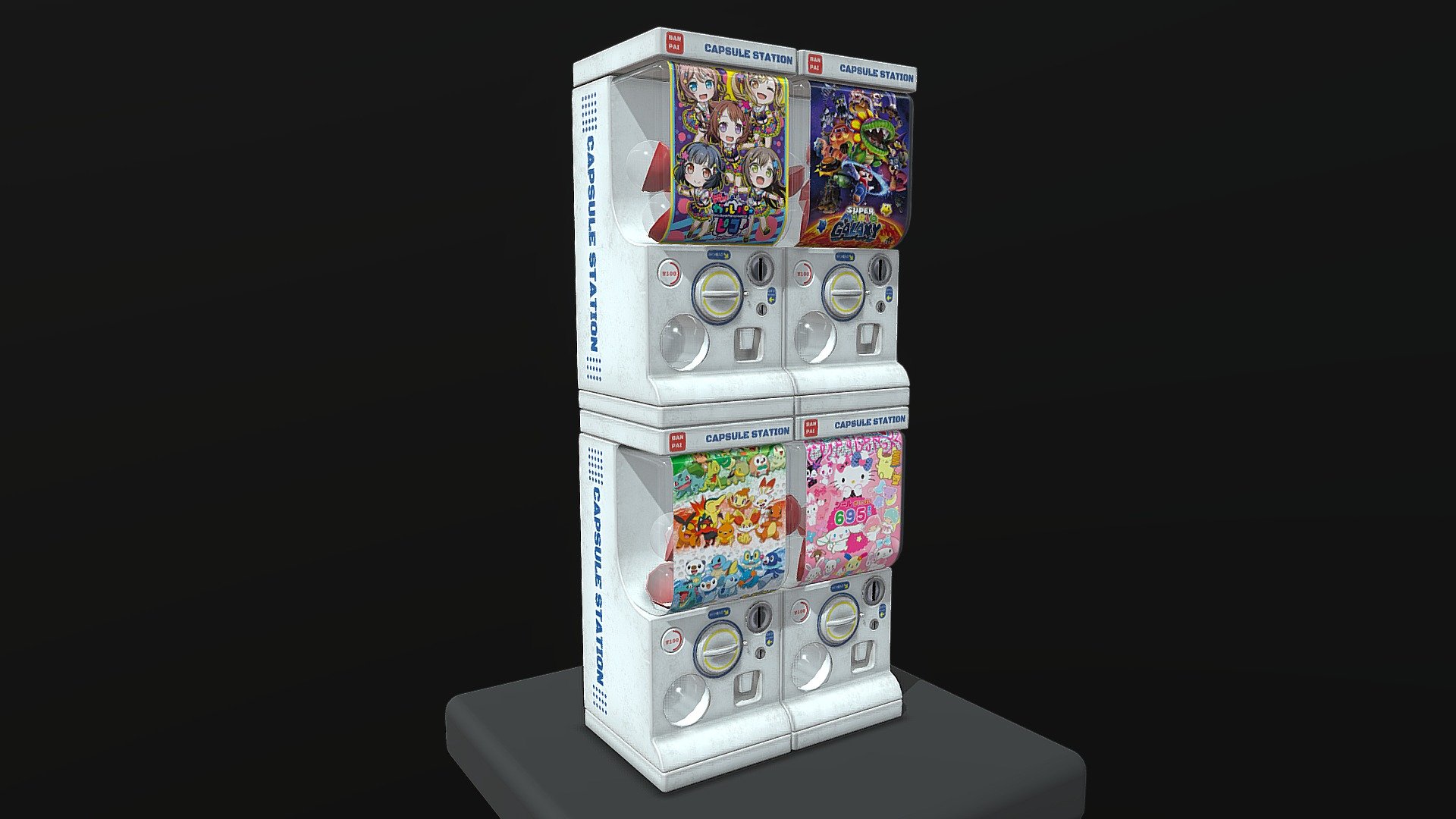 Gacha Capsule Machine 3d model