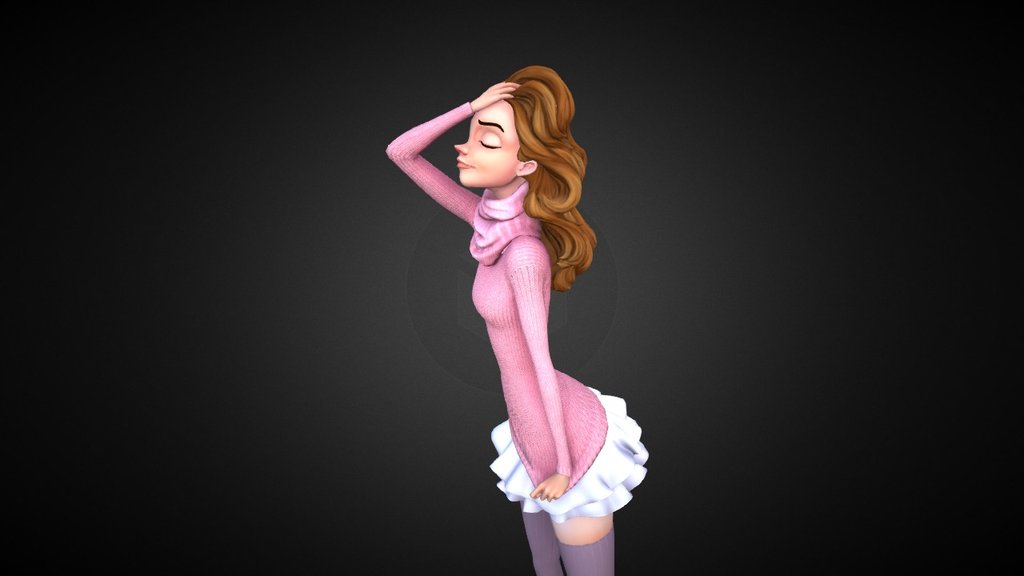 Girl 3d model