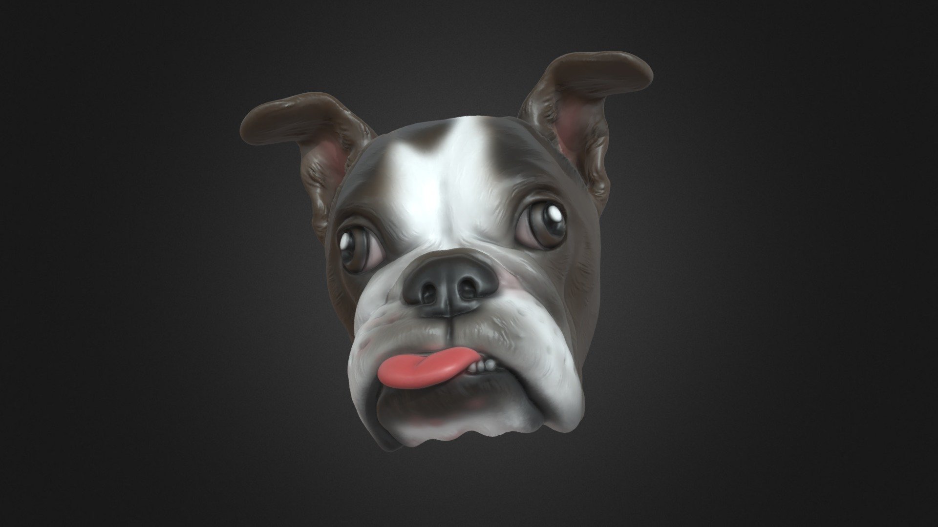 Elaines French Bulldog model 3d model