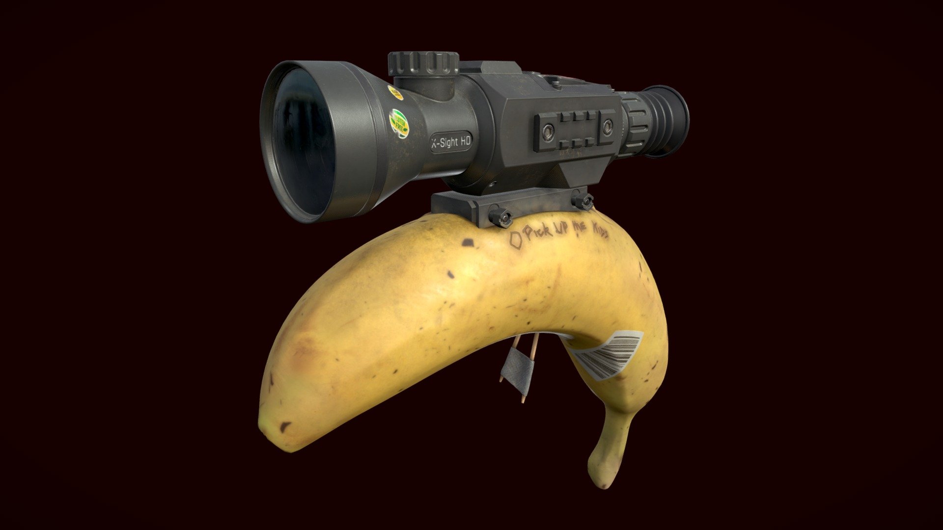 Tactical Banana. 3d model