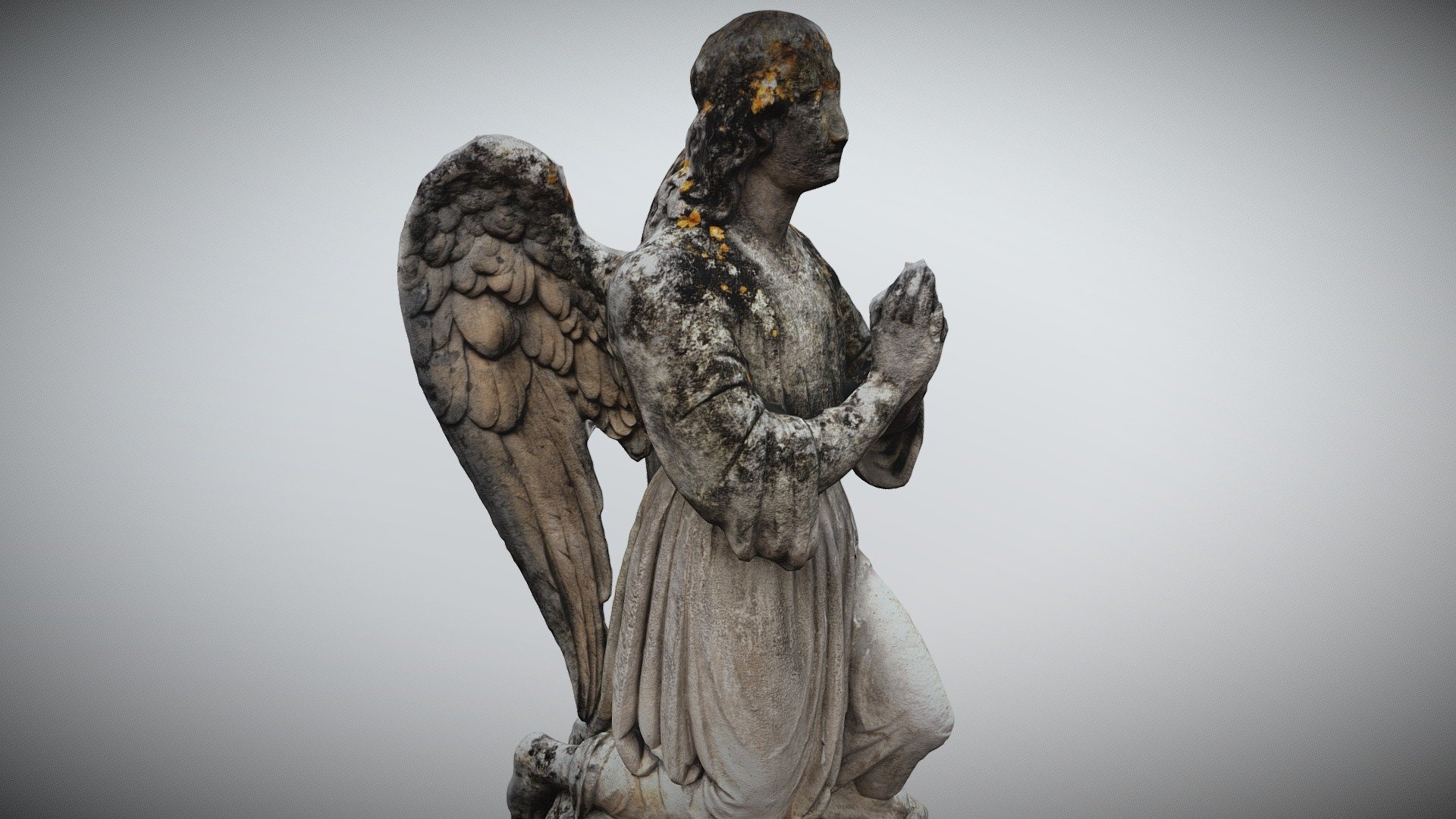 Praying angel 3d model