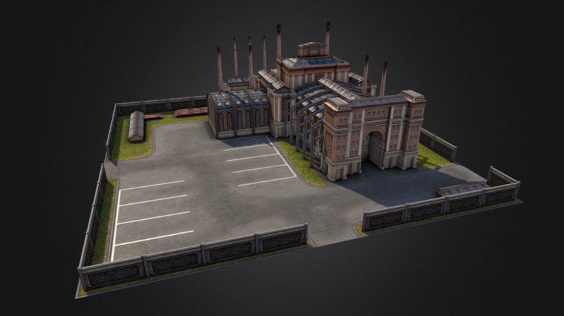 Factory 3d model