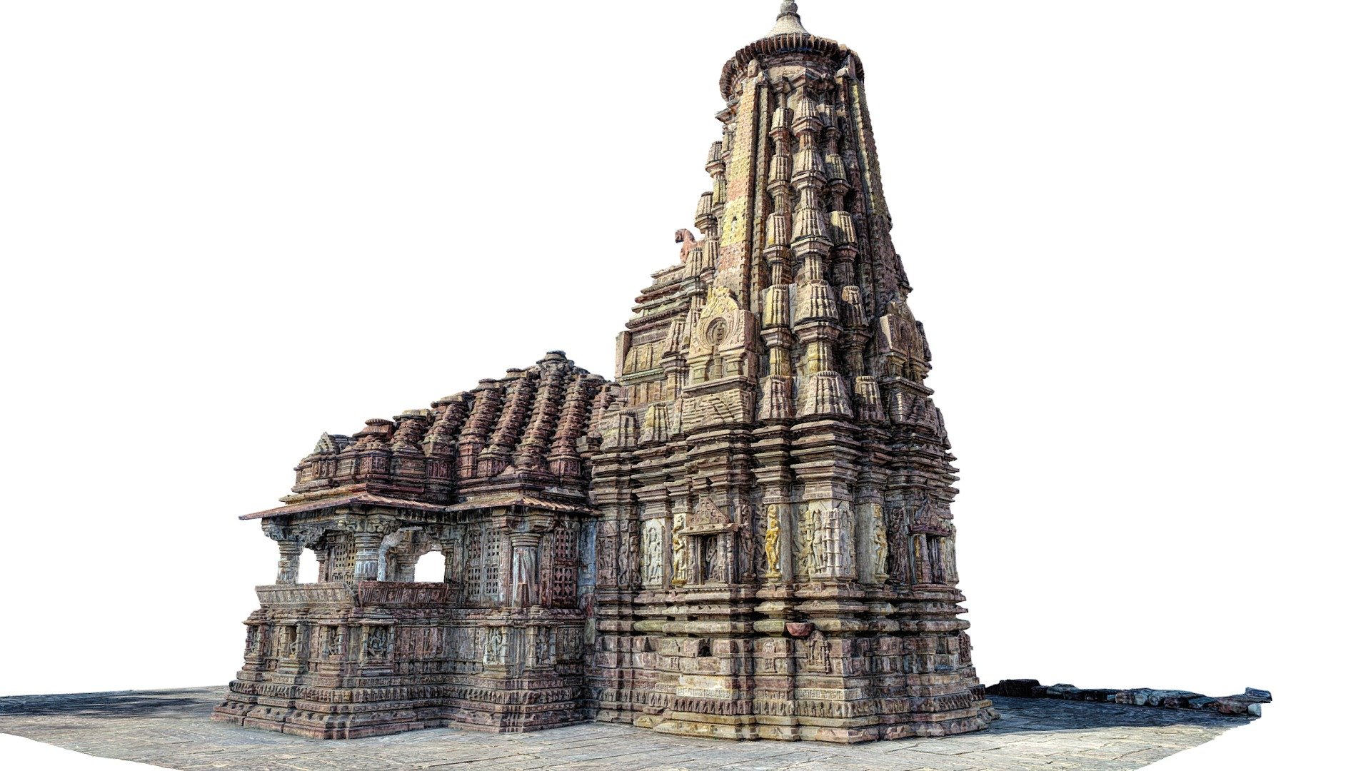 Menal Shiv Temple,Hindu temple Menal, Rajasthan 3d model