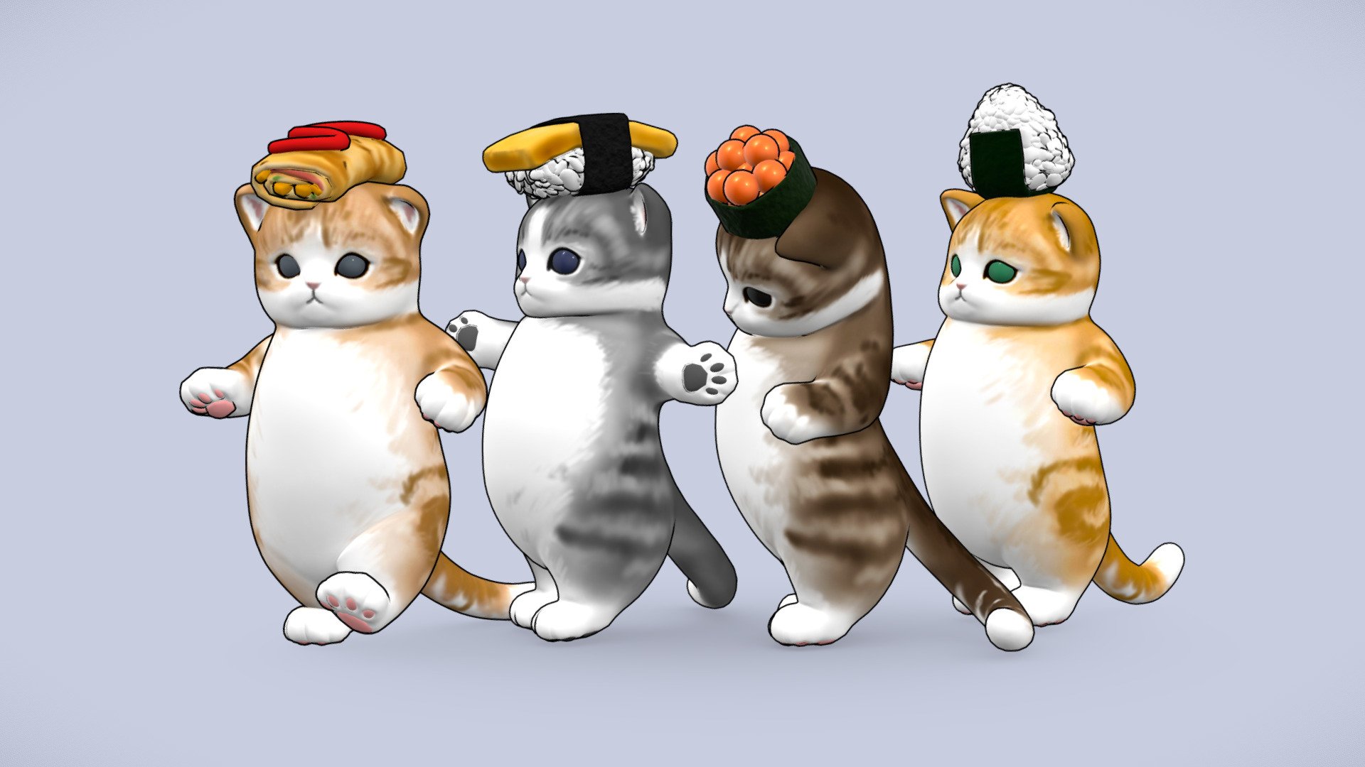 Meow Squad 3d model