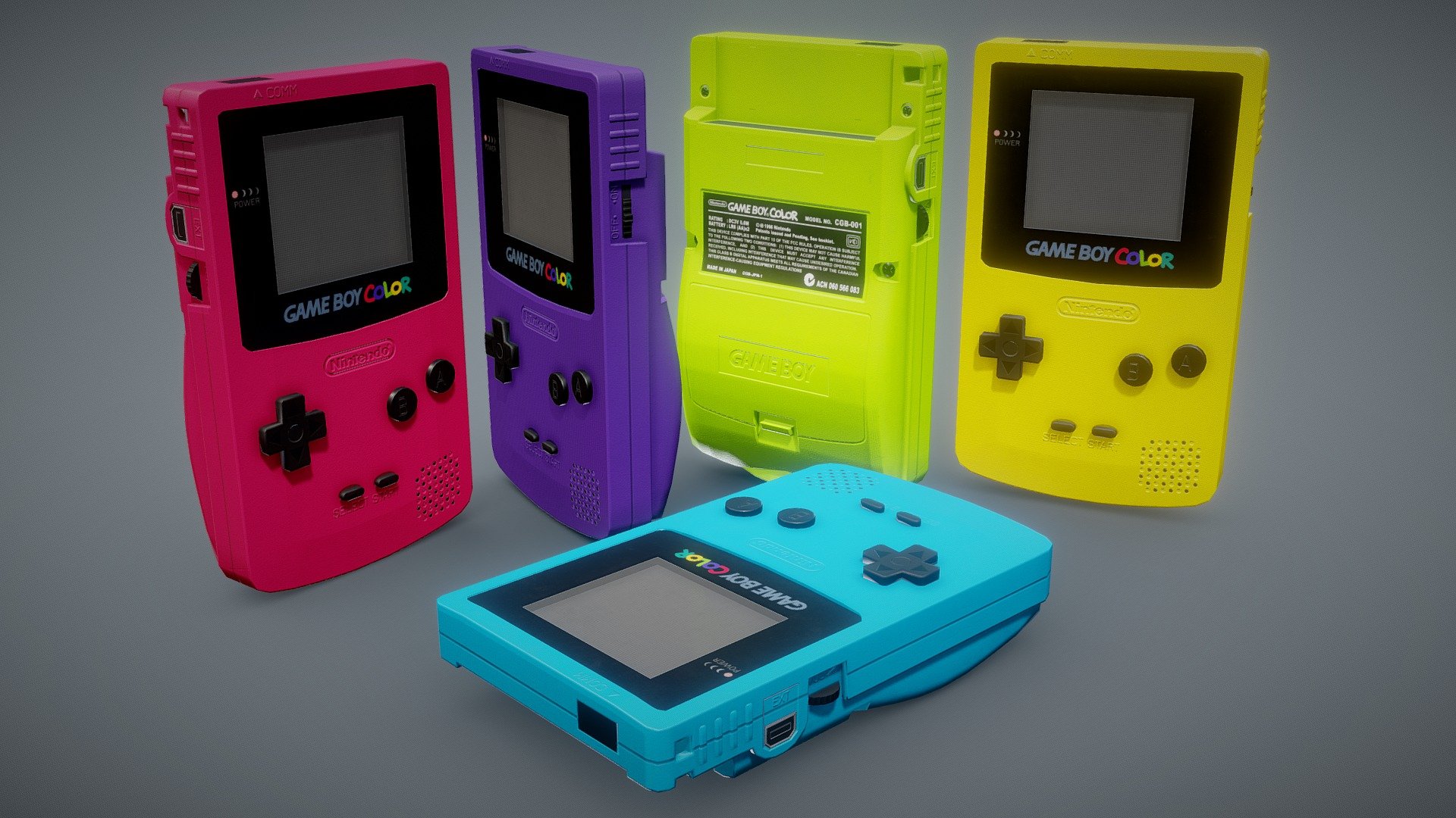 Gameboy Color 3d model