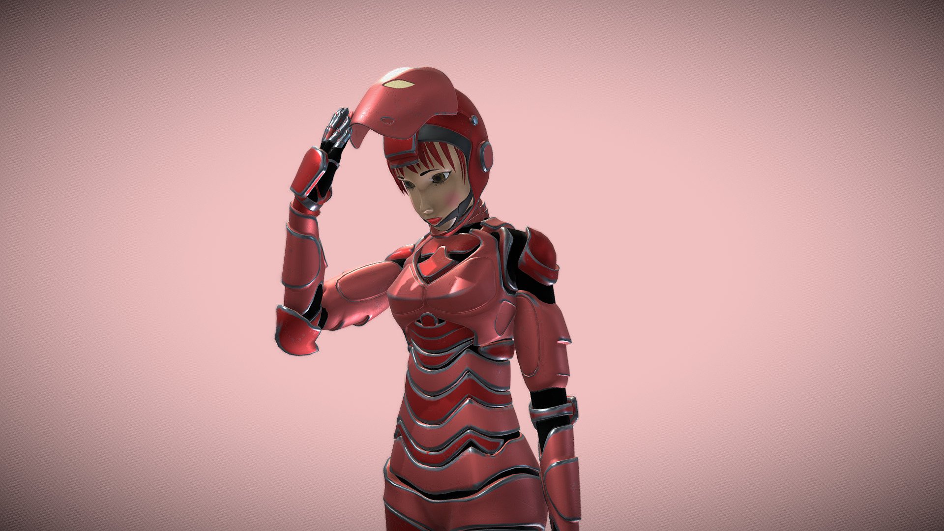 Red 3d model