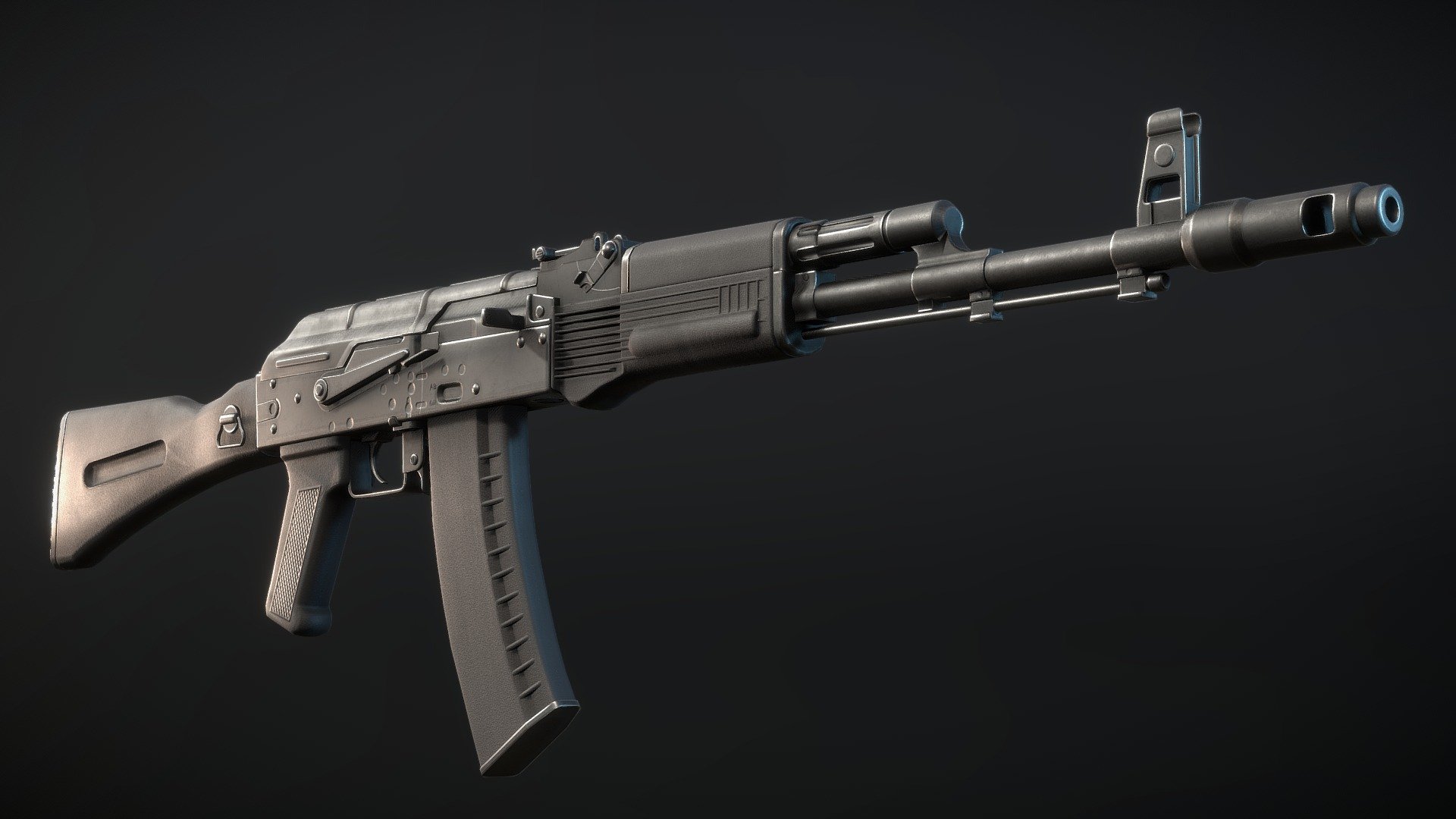 AK-74M 3d model