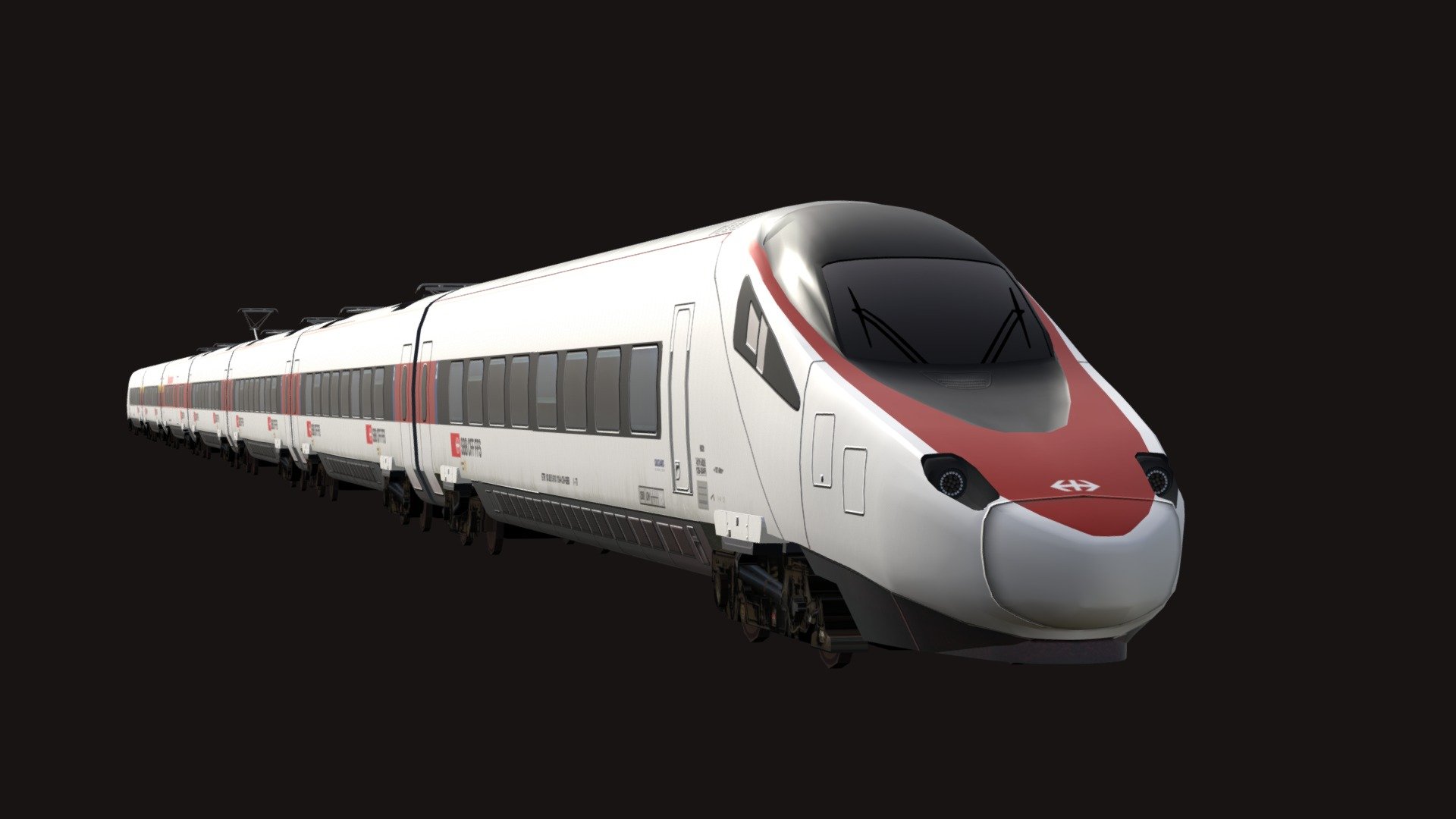 Alstom ETR 610 New Pendolino SBB CFF FFS 3d model