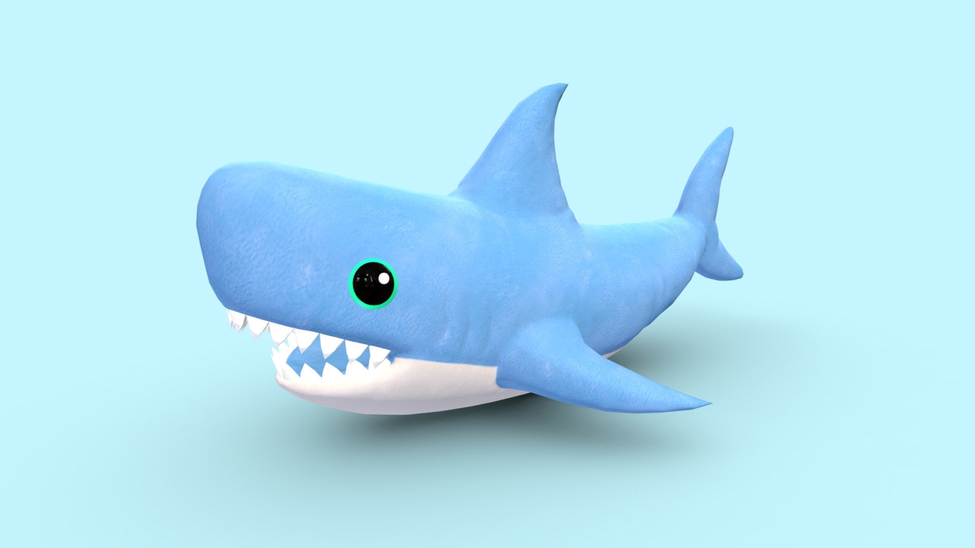 Plushie Shark 3d model