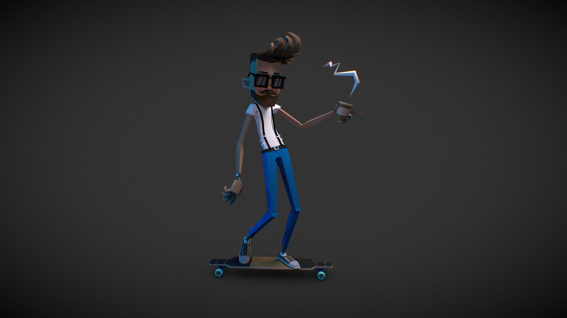 Hipster 3d model