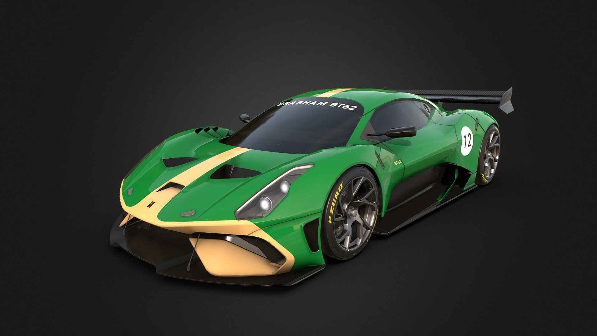 Brabham BT62 3d model