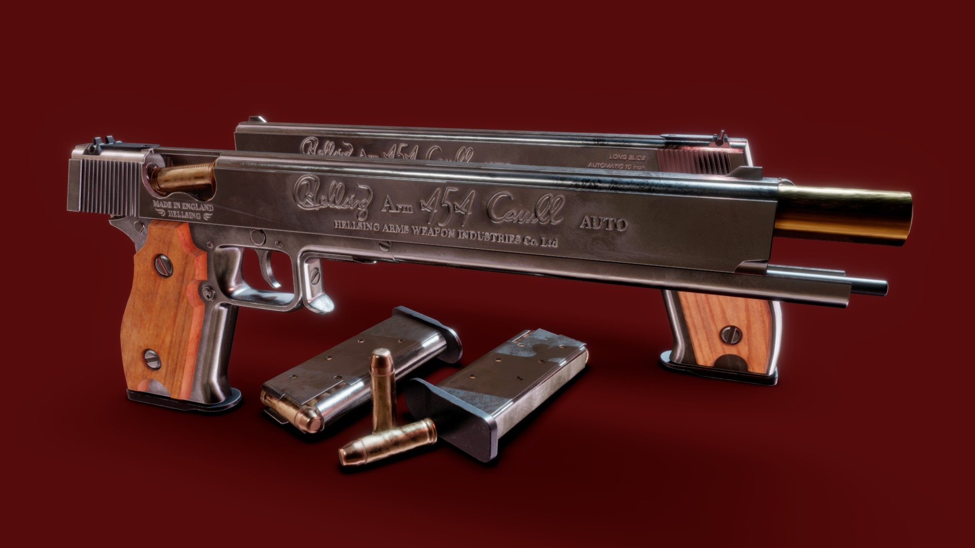 Hellsing 454 Casull 3d model