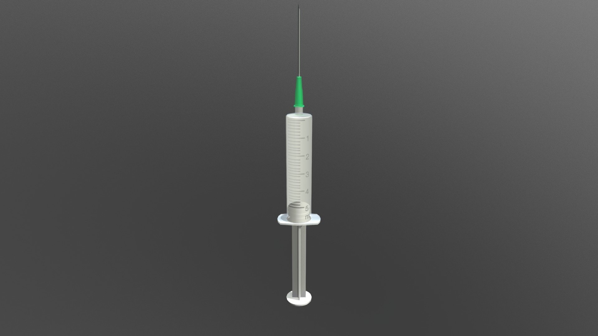 Syringe lowpoly 3d model