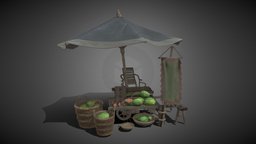 Watermelon stall