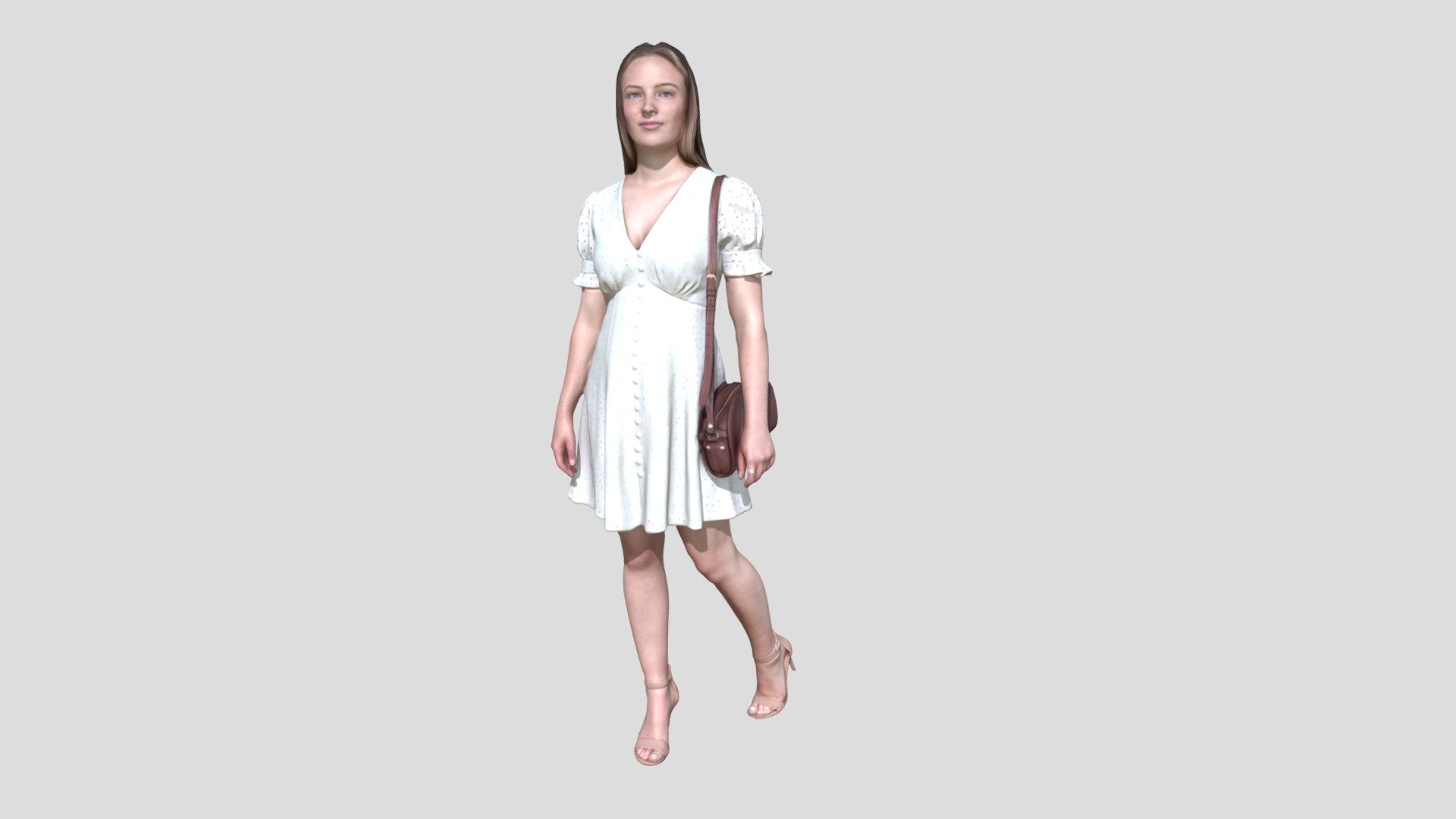 Zoe 1600  Woman Walking 3d model