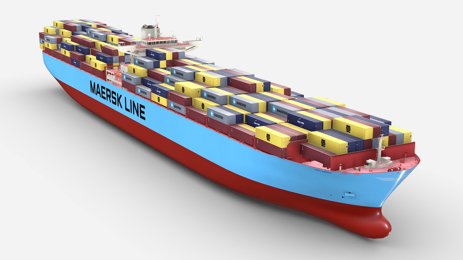 Maersk Container Ship 3d model