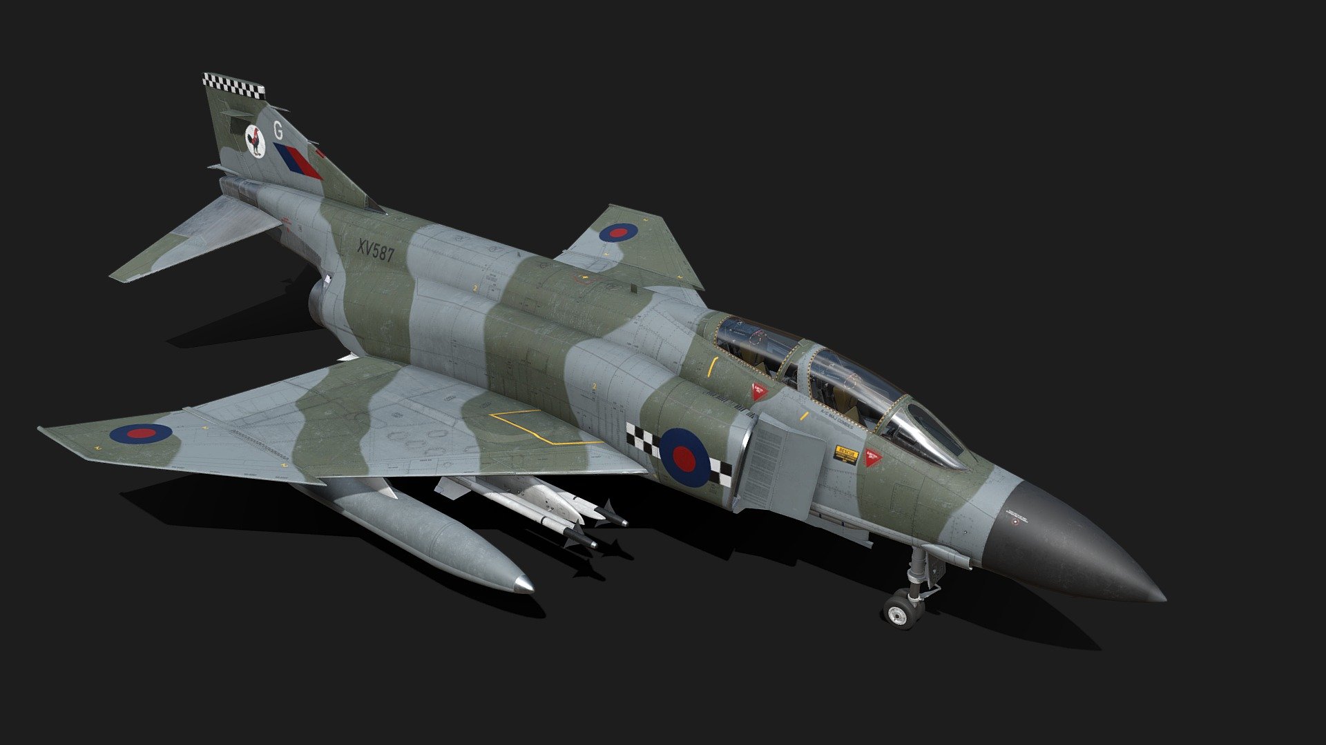 Phantom FGR.2  F-4M 3d model