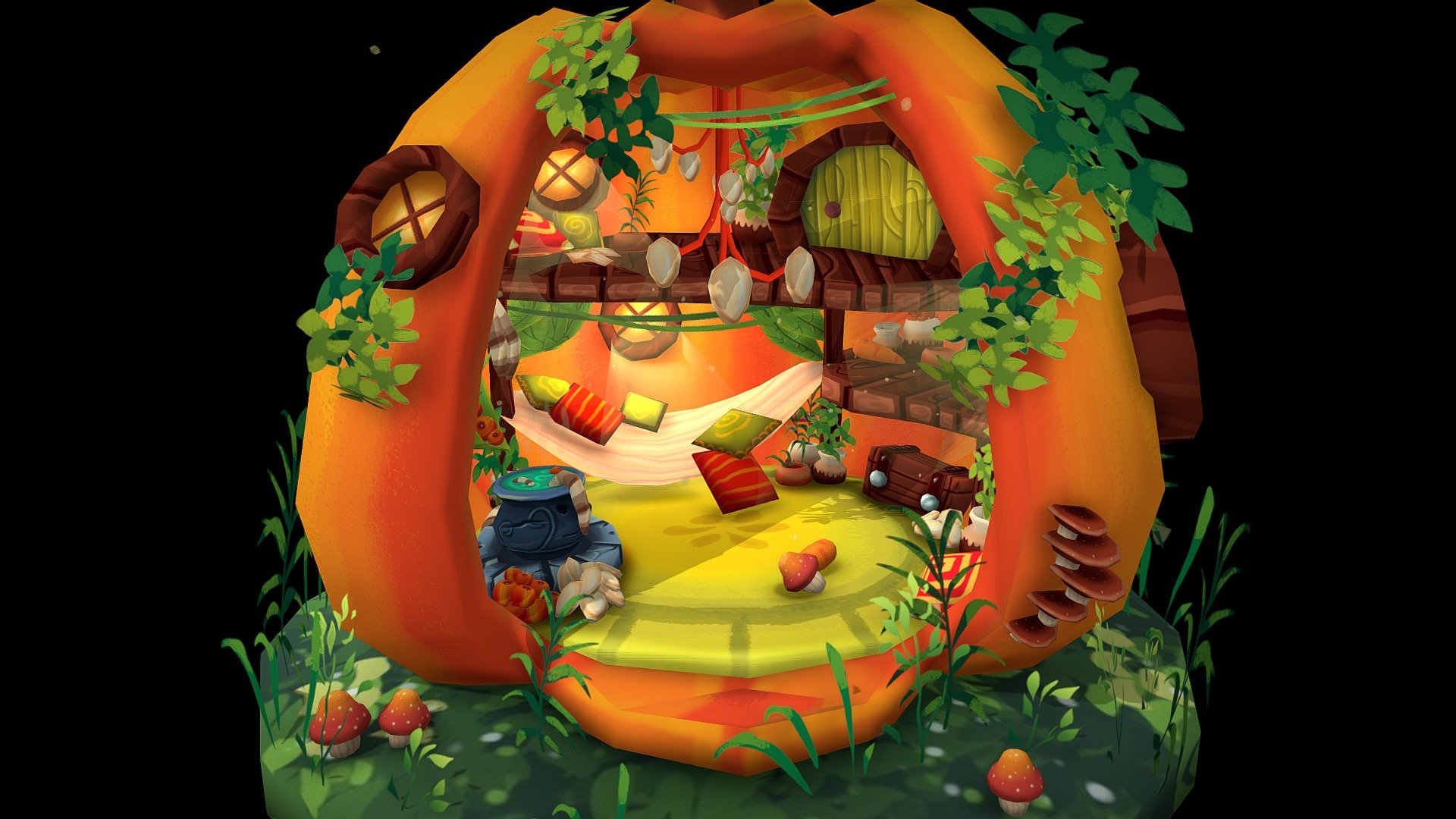 The Woodland Pumpkin Encounter 3d model