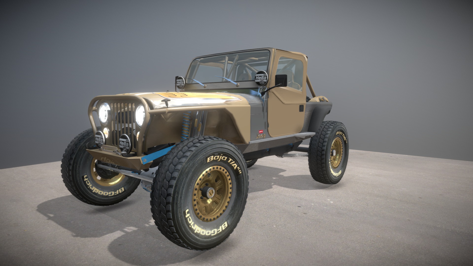 Jeep CJ-7 Off Road KOH 3d model