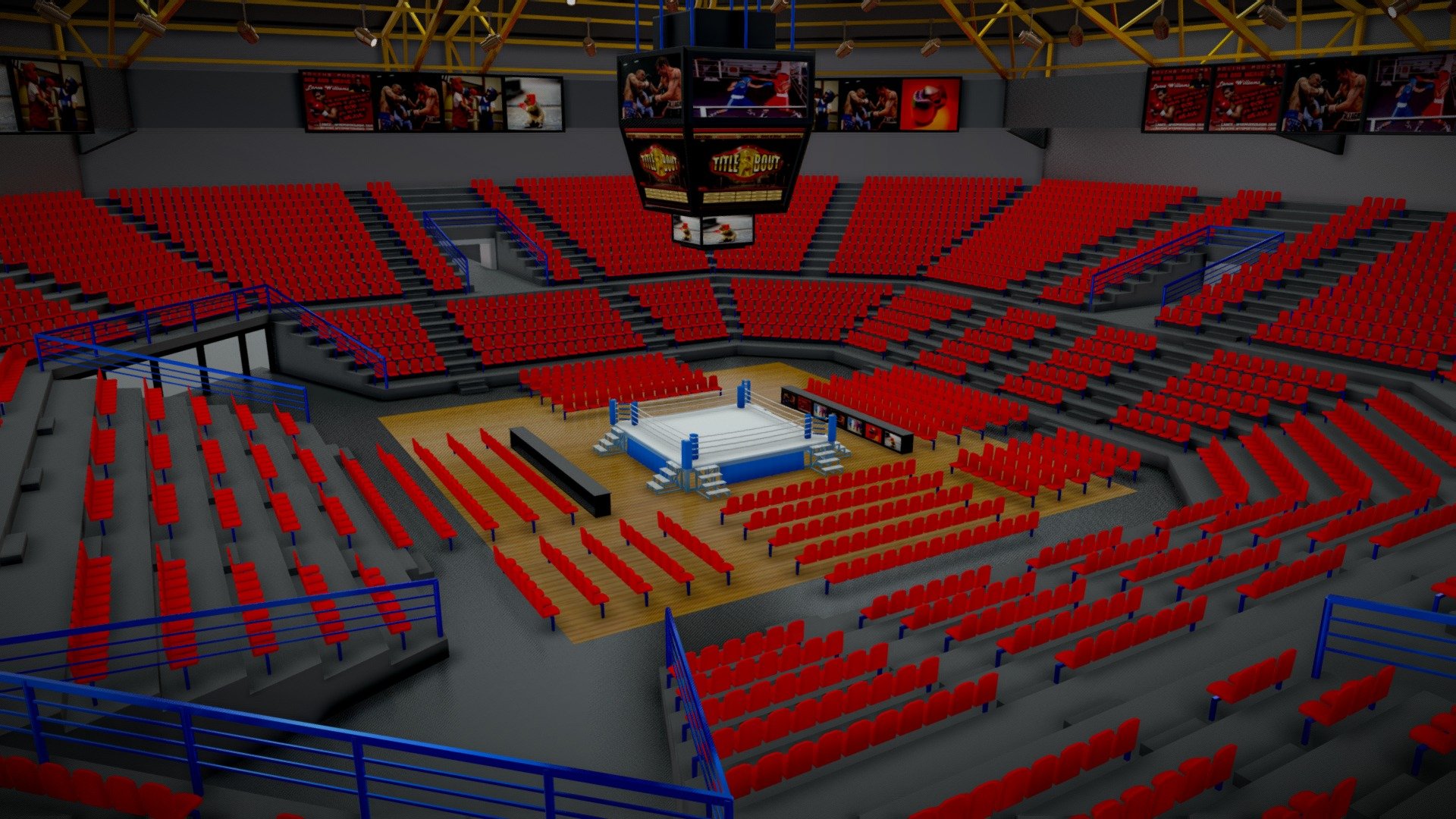 Boxing Arena 01 3d model