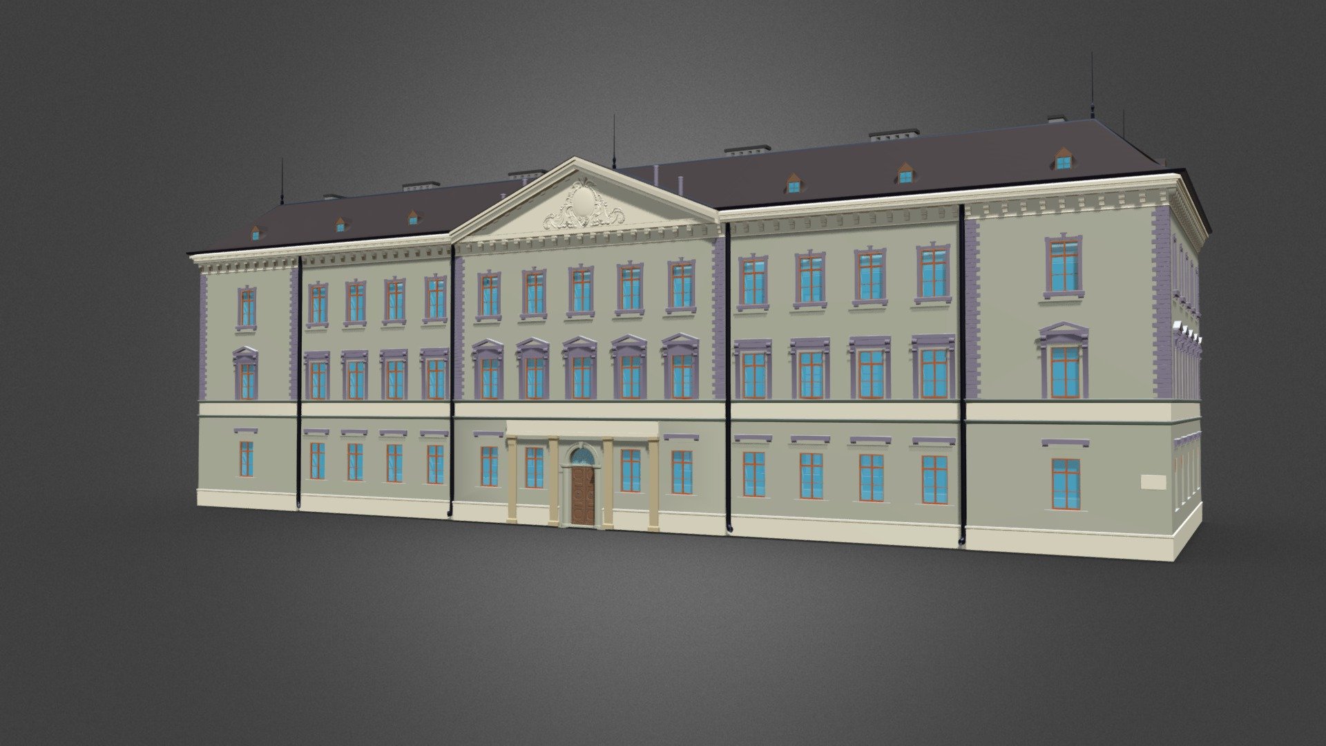 Eastern European Building 019 3d model