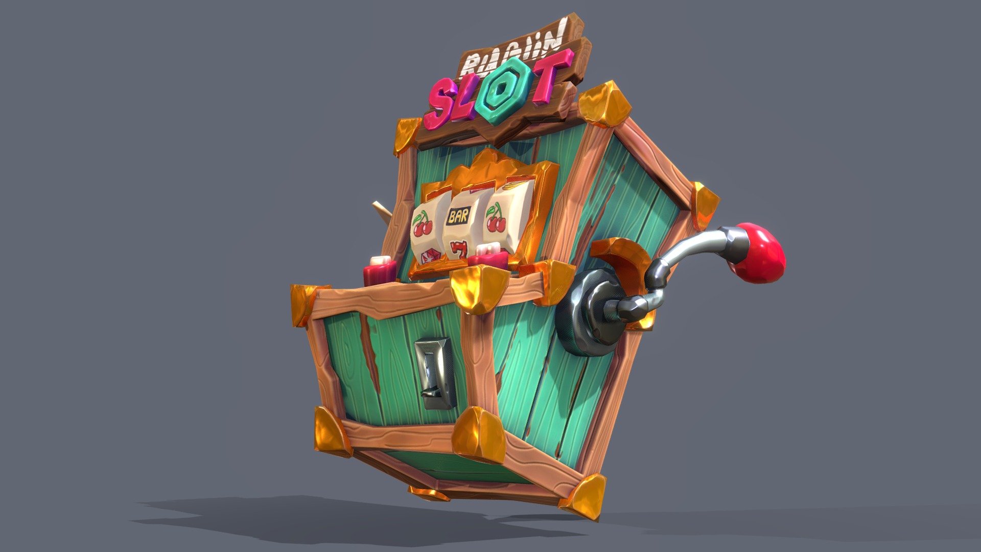 This Slot Machine is Alive!!! 3d model