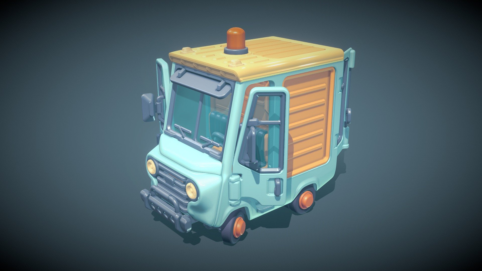 Piggy Van (3d Print) 3d model