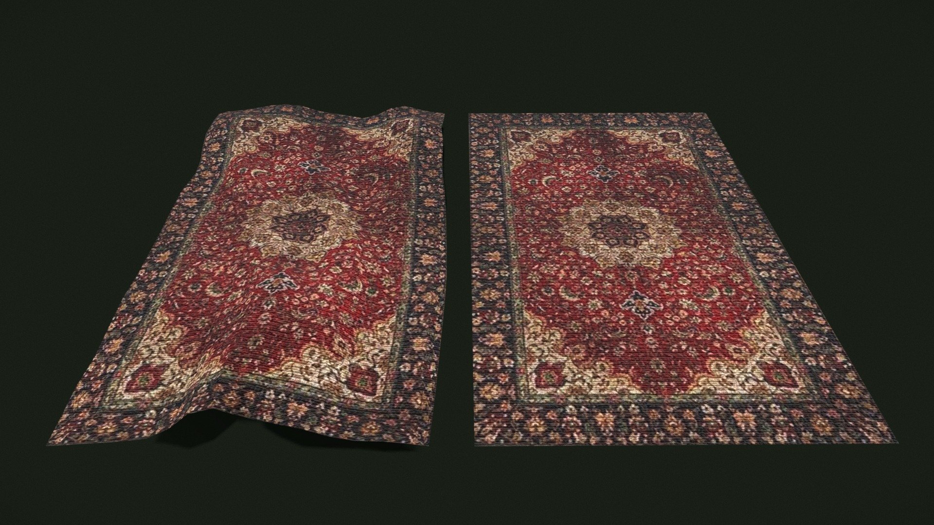 Persian Carpet Design One 3d model