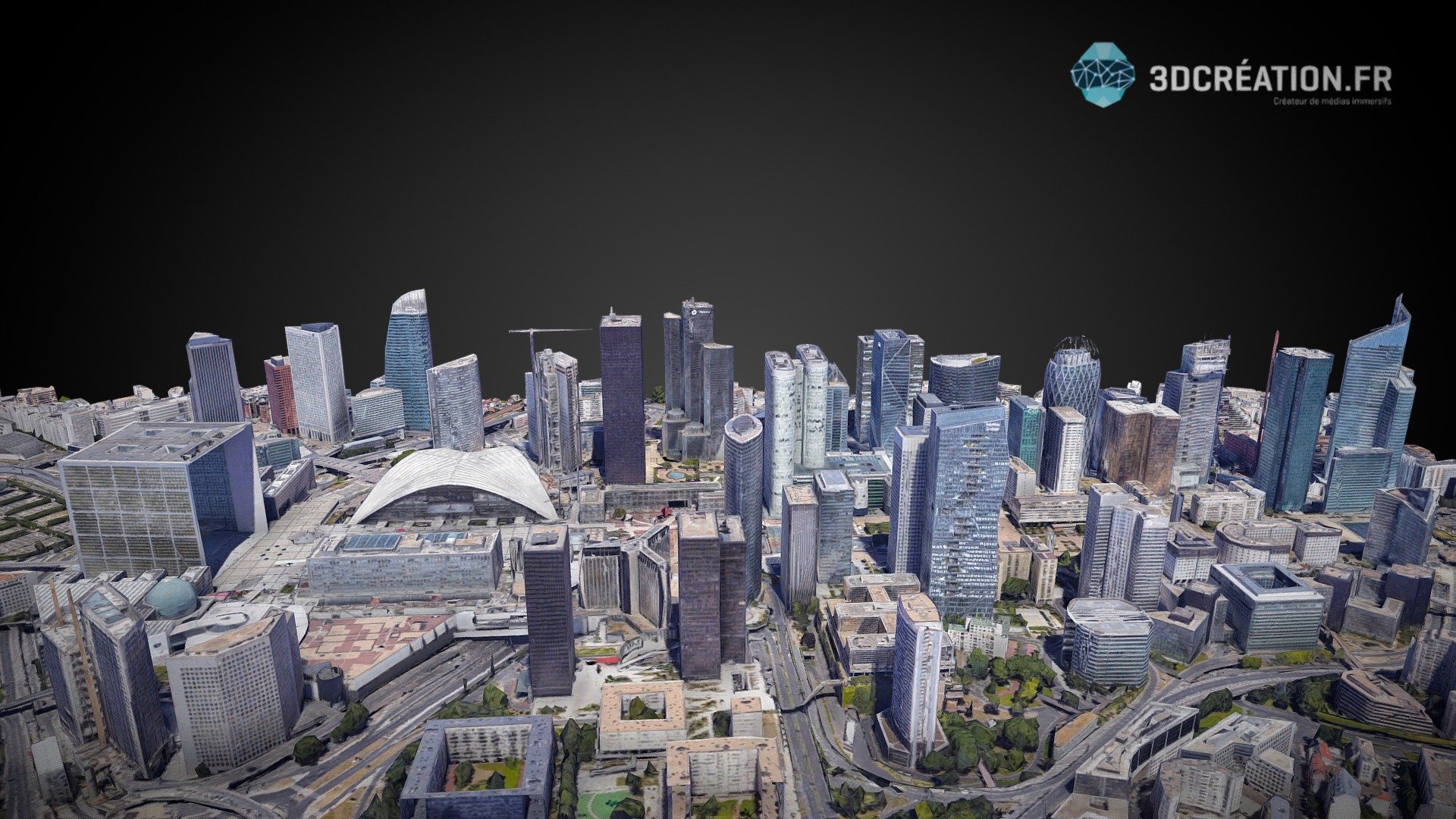 La Défense Paris 3d model