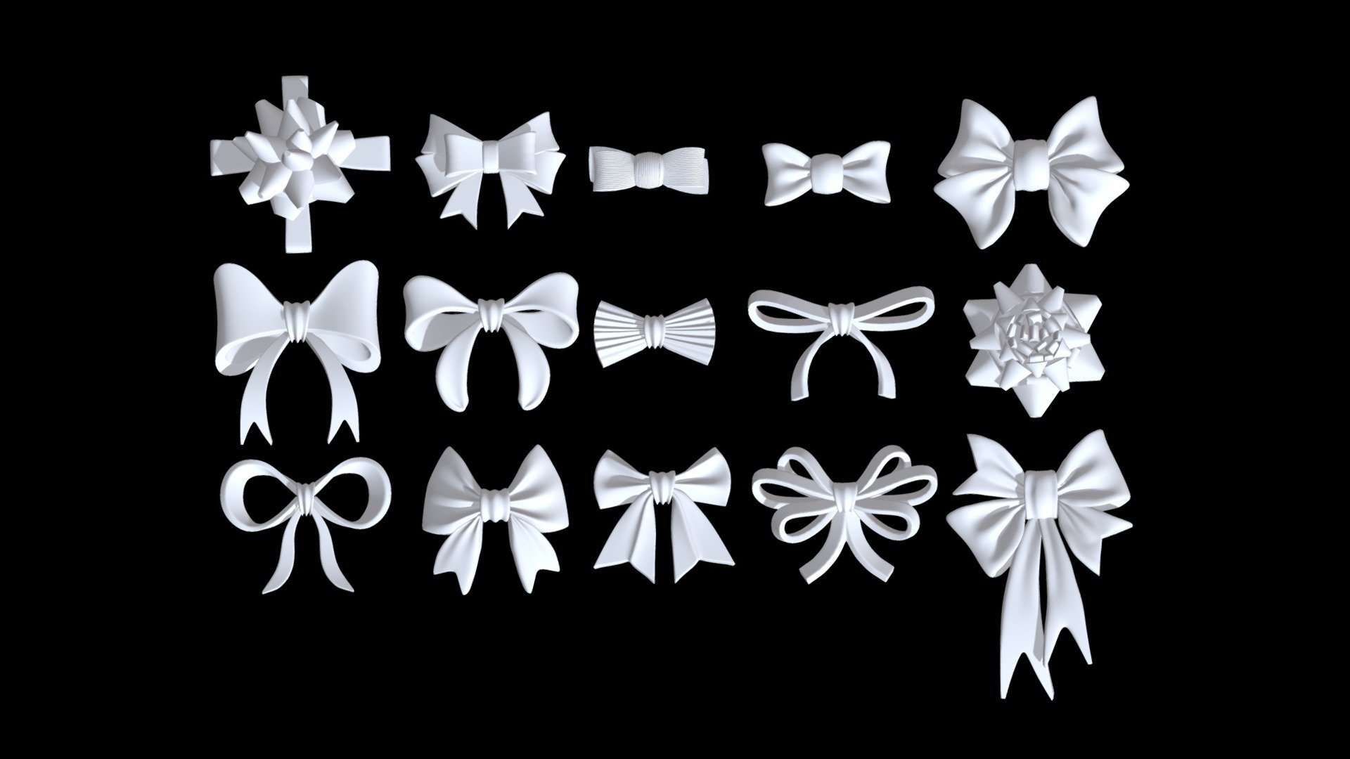 bows 3d model