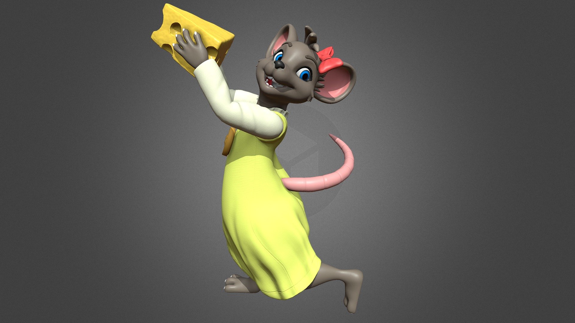 Mipsy the mouse 3d model