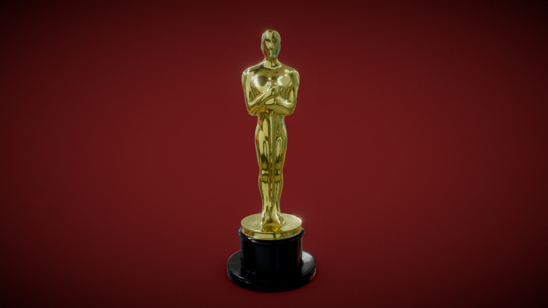 The Academy Awards Oscar Statuette Trophy 3d model