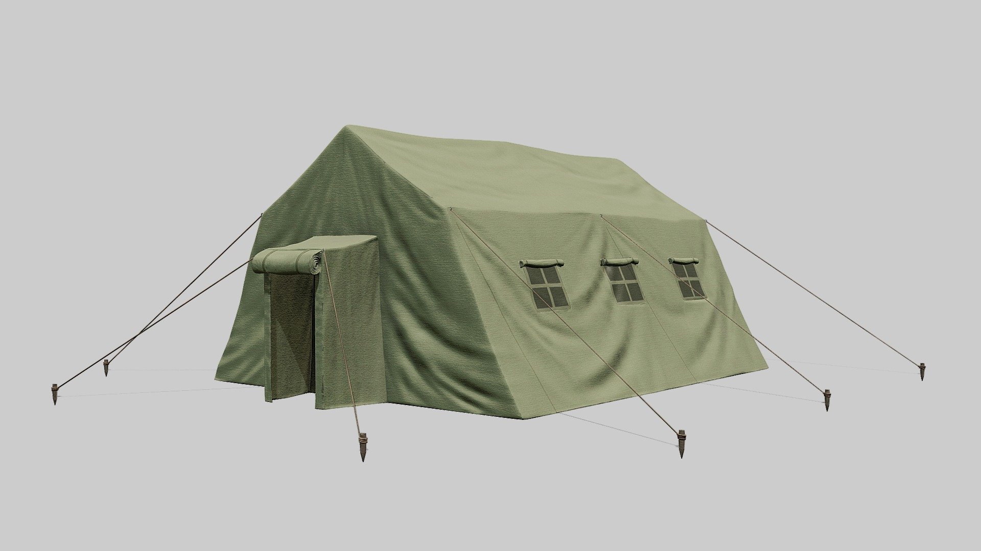 Military Camp Tent 3d model