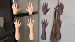 Leap Motion Realistic Male Hands Asset