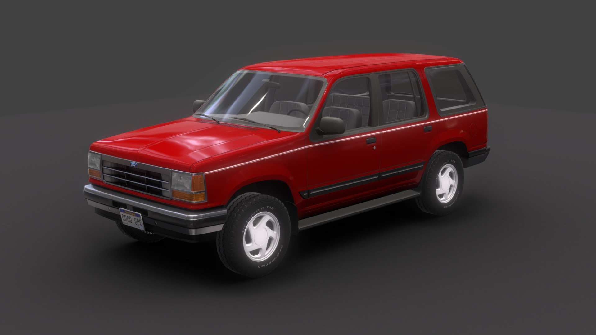 Ford Explorer 1992 3d model