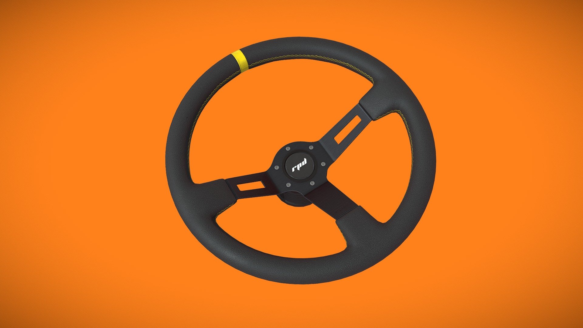 Racing Steering Wheel 3d model