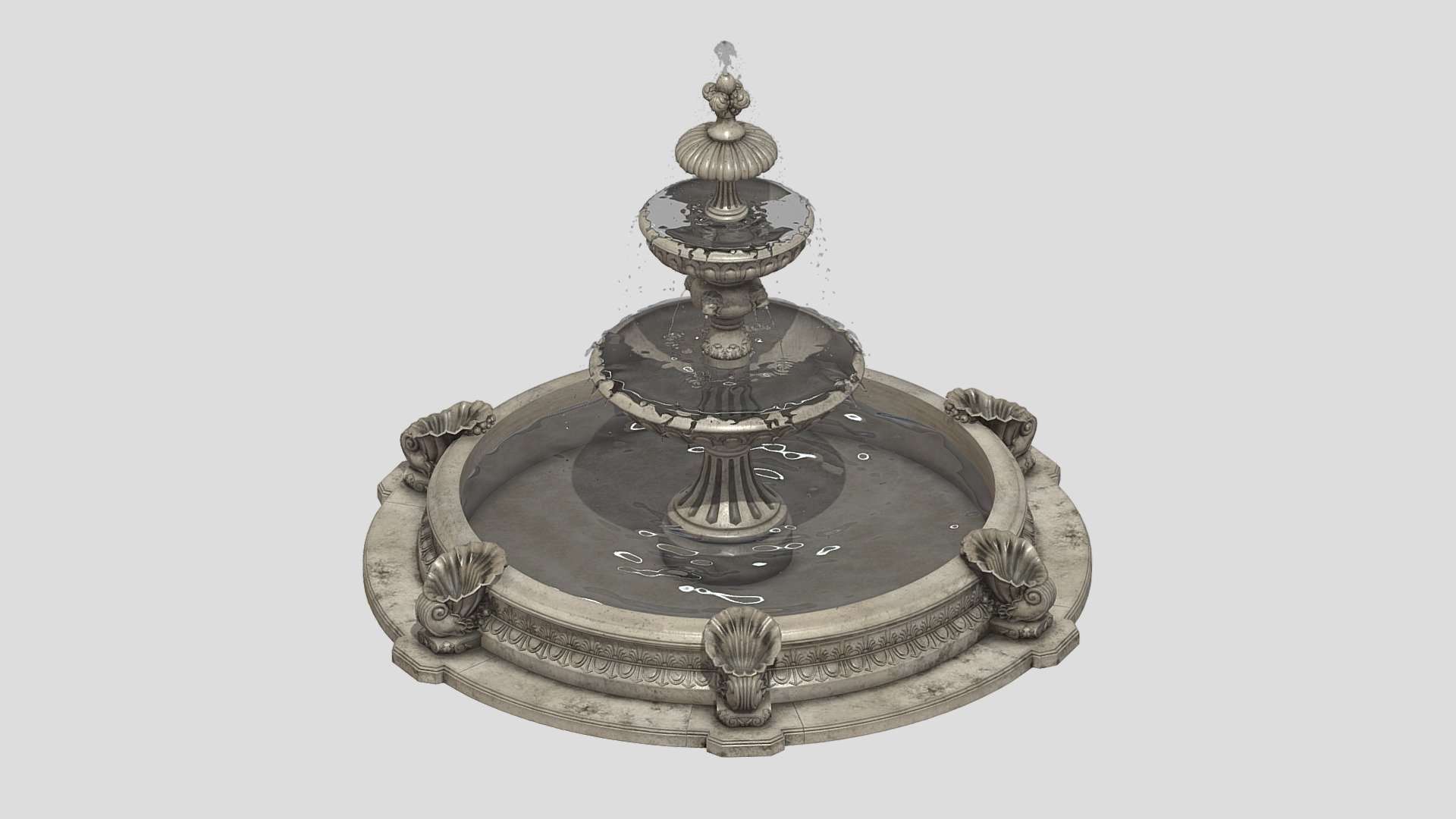 Fountain 03 PBR Realistic 3d model