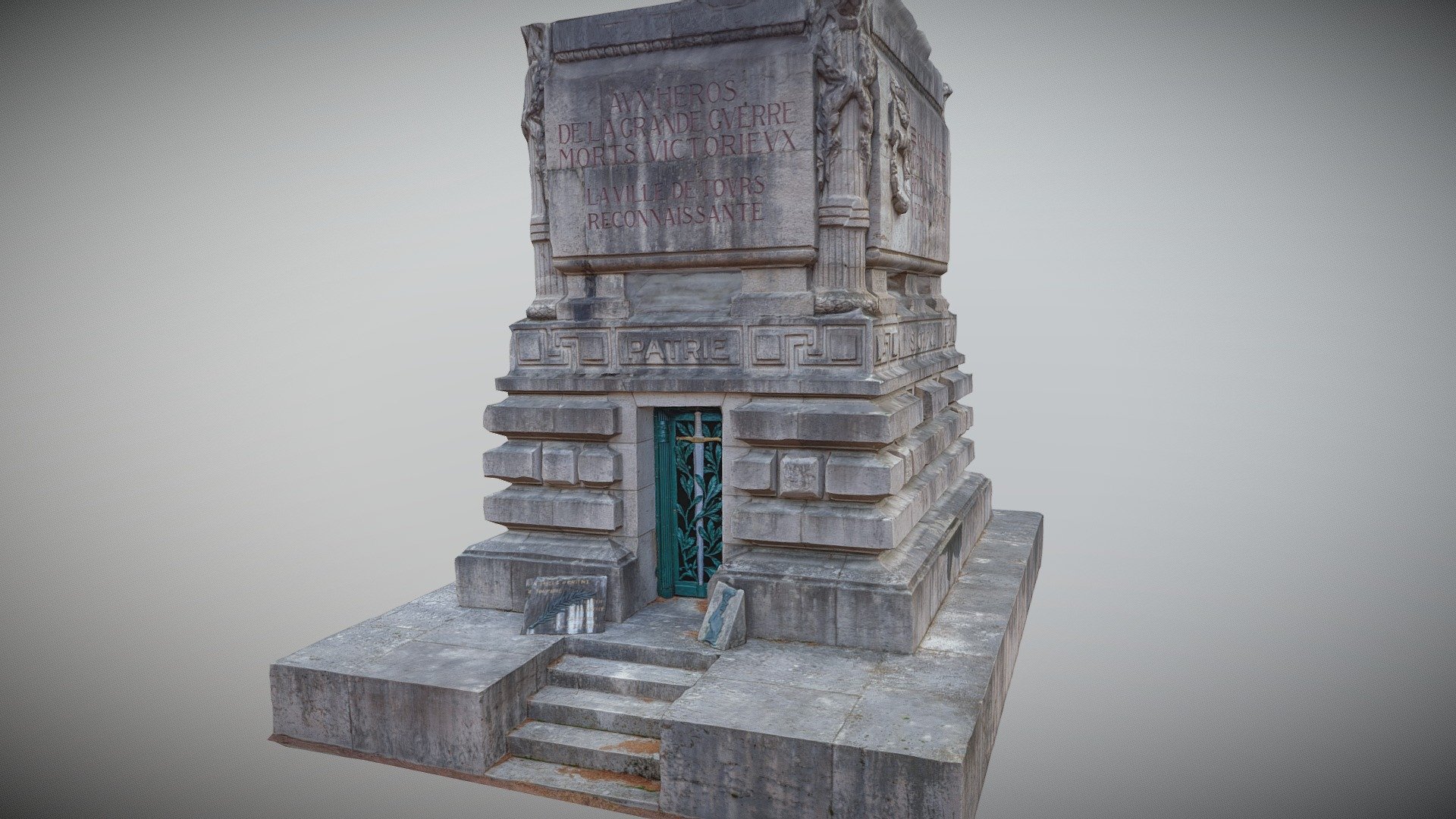 WW1 memorial 3d model