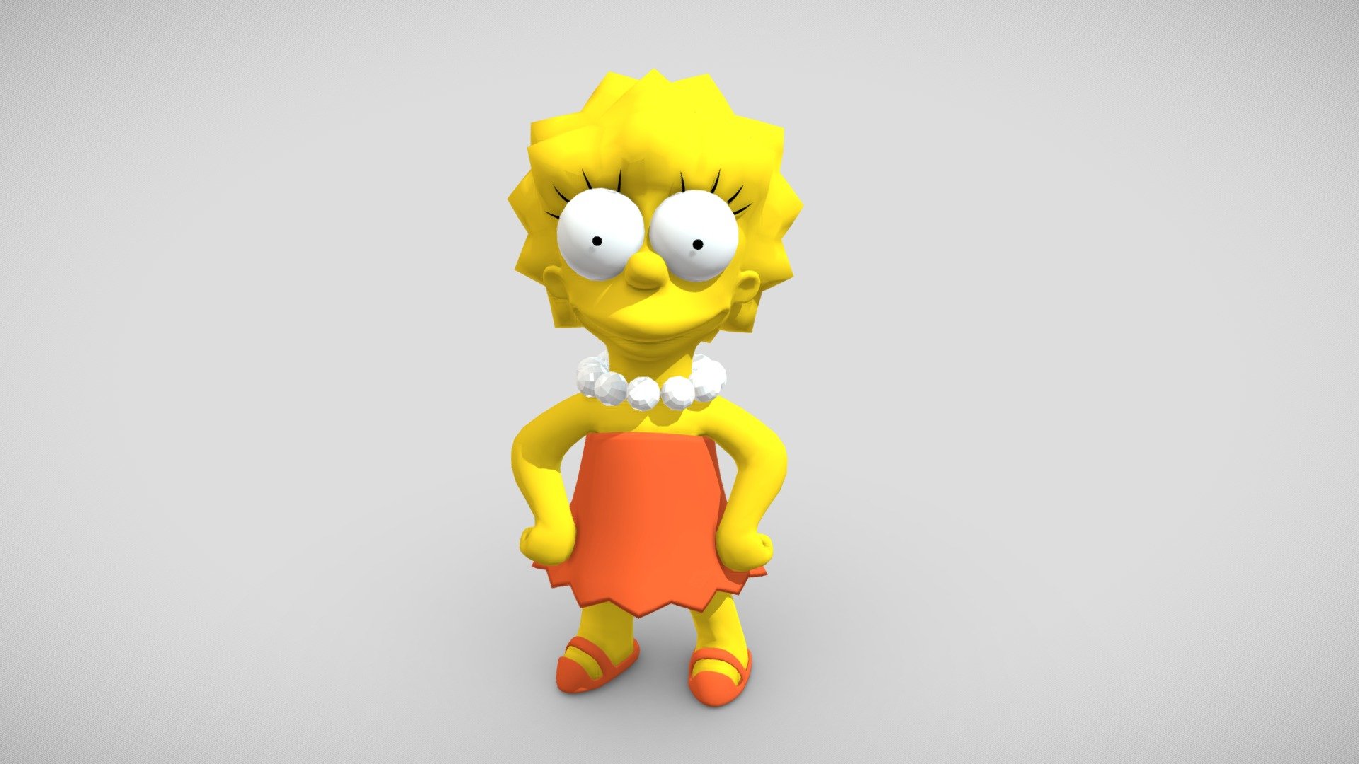 Lisa Simpson 3d model