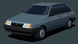 VAZ-2109 Samara 1987 (PS1 Low-poly)