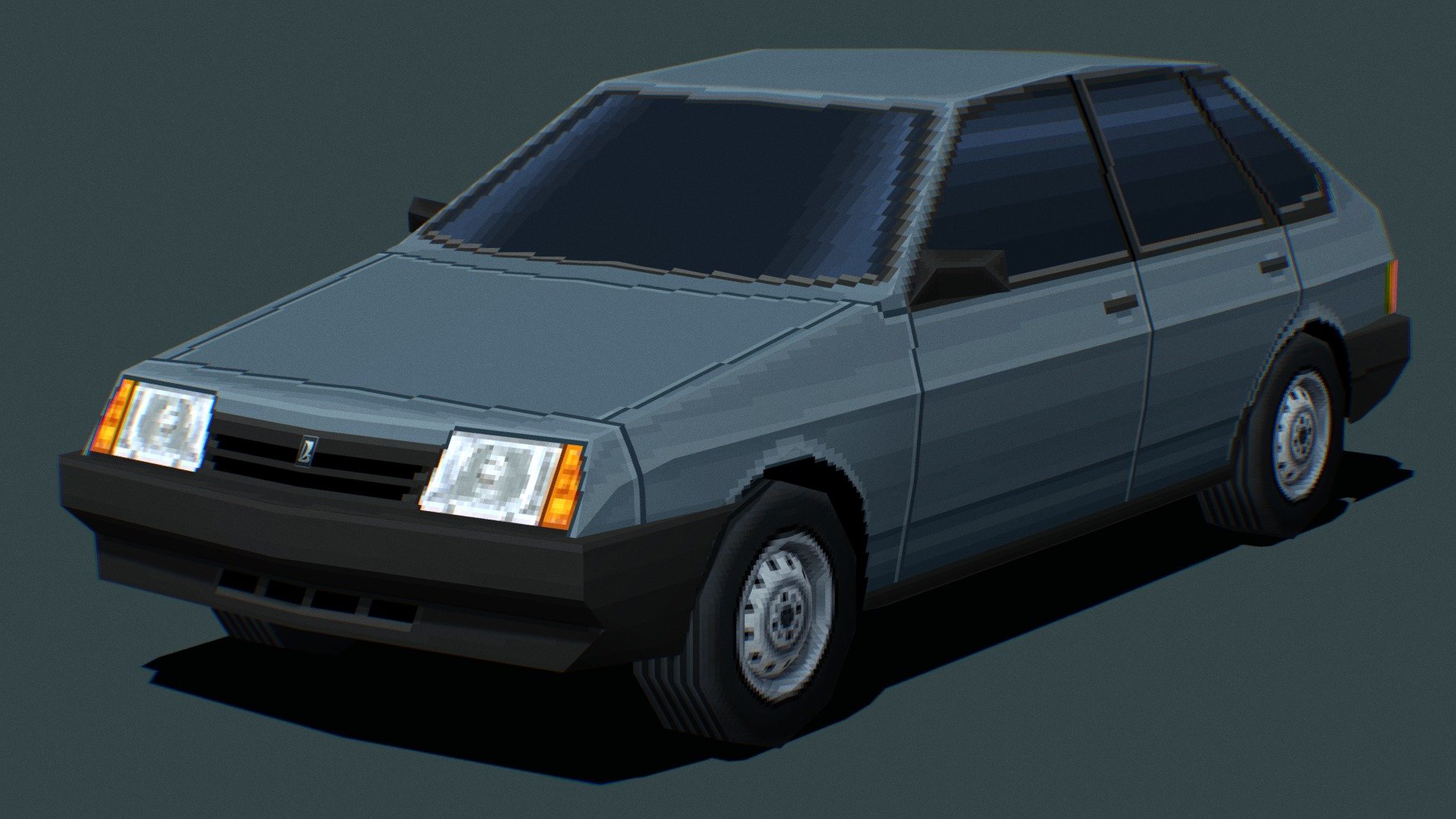 VAZ-2109 Samara 1987 (PS1 Low-poly) 3d model