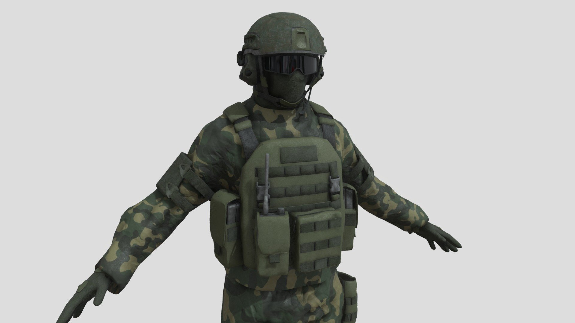 Forest soldier 3d model