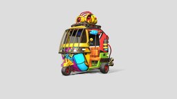 Stylized Vehicle AutoRickshaw