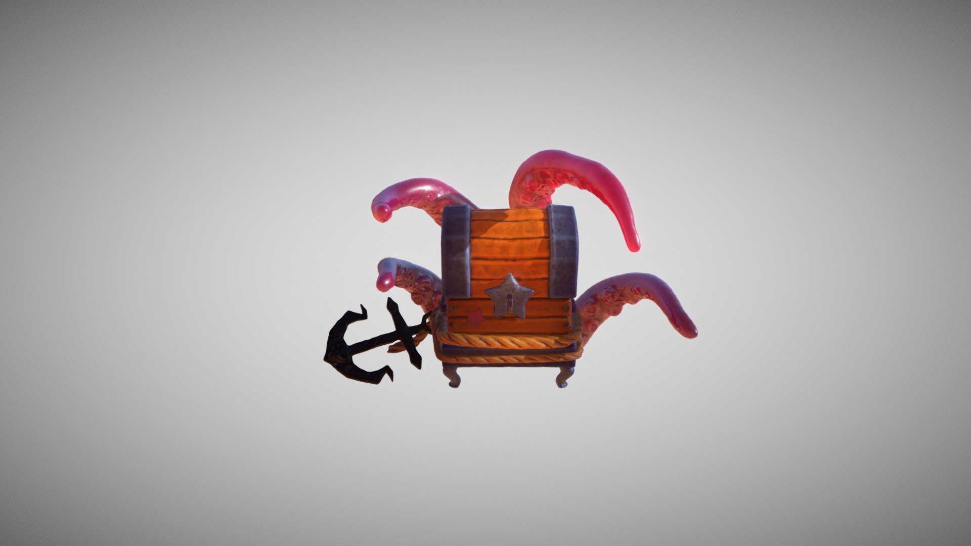 Mermaid Chest 3d model