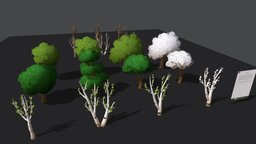 Handpainted Trees Pack 1