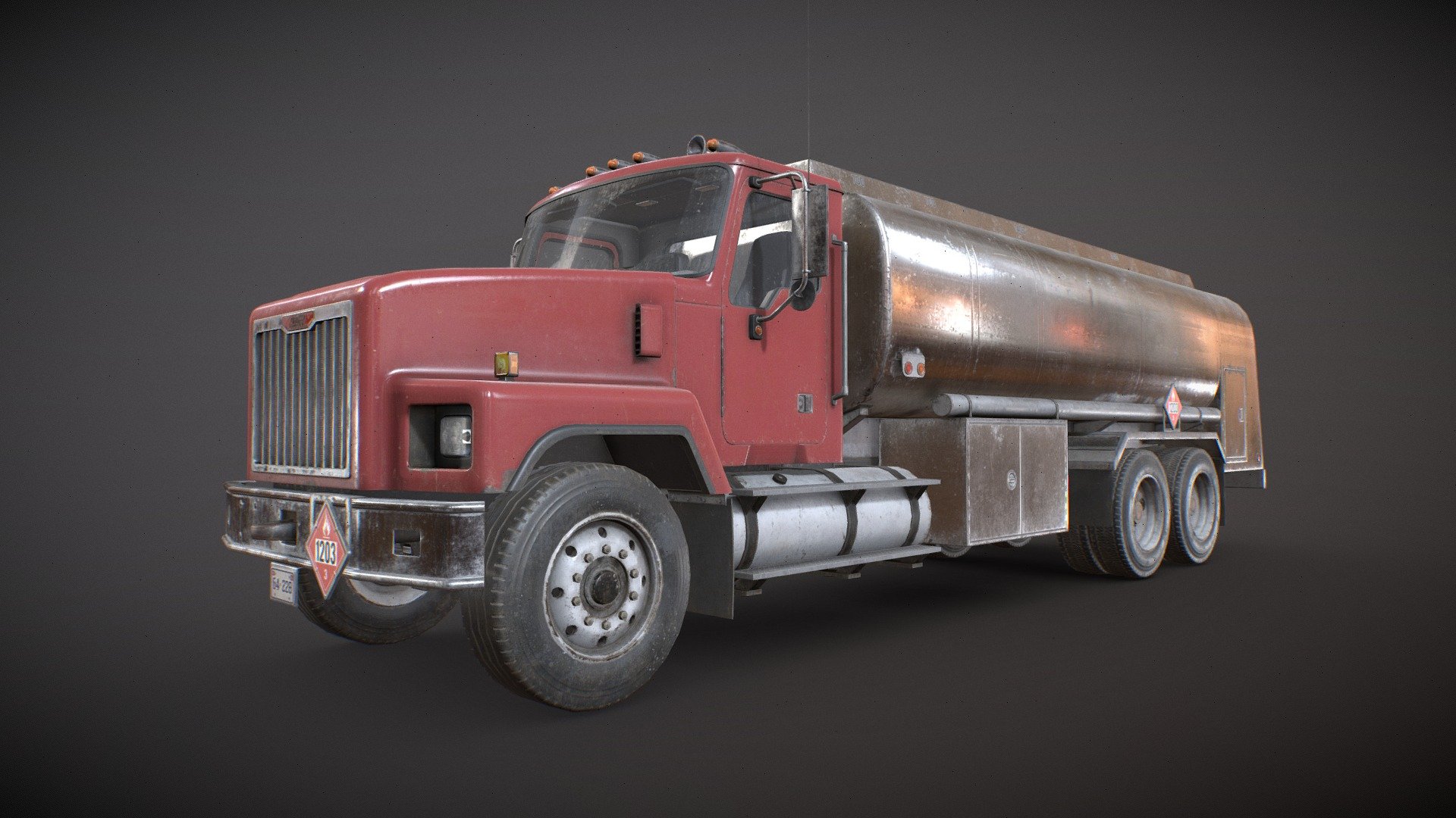 Classic Fuel Truck 3d model