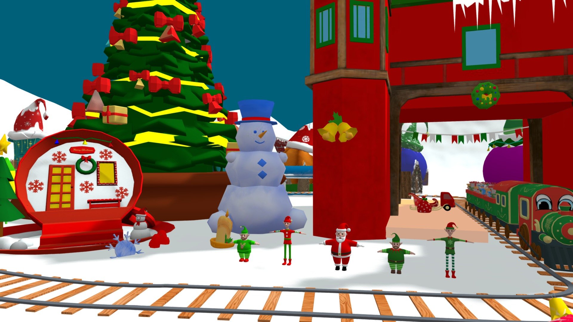 Christmas City Full Pack 3d model